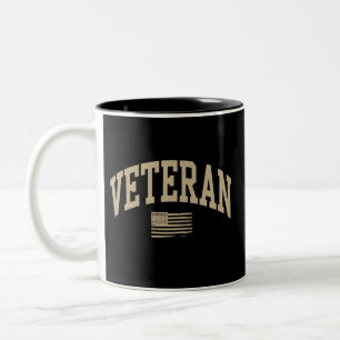 Caneca De Café Em Dois Tons Veterano Dia dos Veteranos EUA Estados Unidos Amer