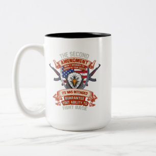 Caneca De Café Em Dois Tons Veterano do Exército Orgânico - Bandeira Militar A