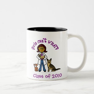 Caneca De Café Em Dois Tons Veterinária 2010