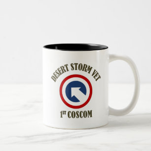 Caneca De Café Em Dois Tons Veterinário da tempestade no deserto - ø COSCOM