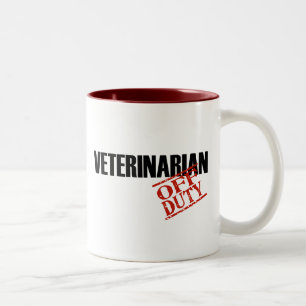 CANECA DE CAFÉ EM DOIS TONS VETERINÁRIO FORA DE SERVIÇO