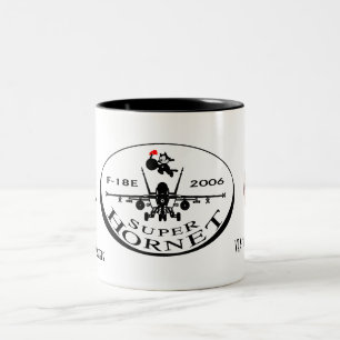CANECA DE CAFÉ EM DOIS TONS VFA-31   - F-18E.