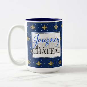 Caneca De Café Em Dois Tons Viagem ao Chateau Fleur de Lis Mug