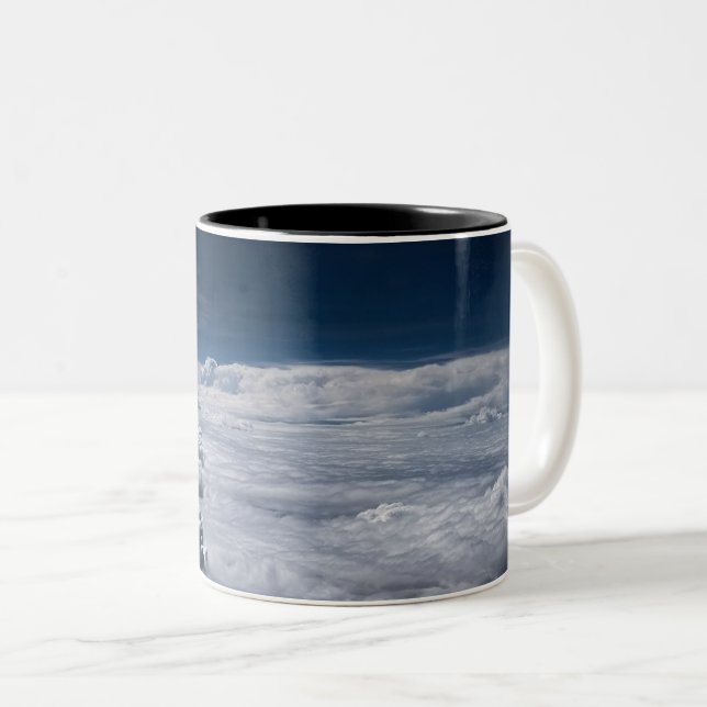 Caneca De Café Em Dois Tons Viagem de espaço (Frente Esquerda)