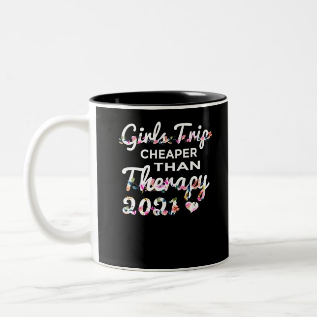Caneca De Café Em Dois Tons viagem de meninas mais barata (Esquerda)