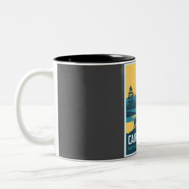 Caneca De Café Em Dois Tons Viagem do Parque Nacional do Cairngorms (Esquerda)