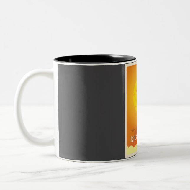 Caneca De Café Em Dois Tons Viagem do Rio de Janeiro (Esquerda)