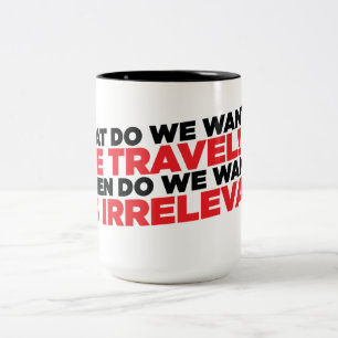 Caneca De Café Em Dois Tons Viagem do tempo