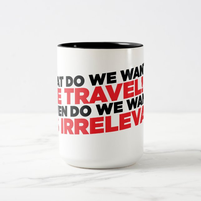 Caneca De Café Em Dois Tons Viagem do tempo (Centro)