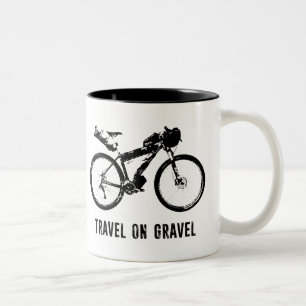 Caneca De Café Em Dois Tons Viagem no Gravel Bikepacking