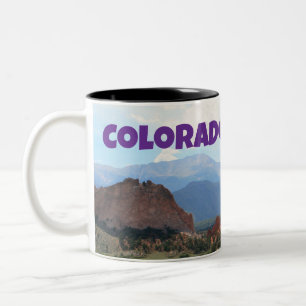 Caneca De Café Em Dois Tons Viagem para Pikes Peak Colorado Springs