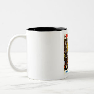 Caneca De Café Em Dois Tons Viagens vintage de Hong Kong