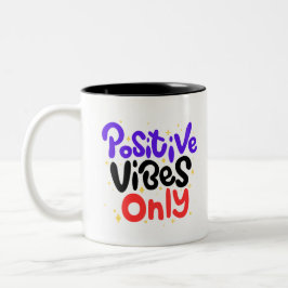 Caneca De Café Em Dois Tons Vibes Positivas Apenas Mug
