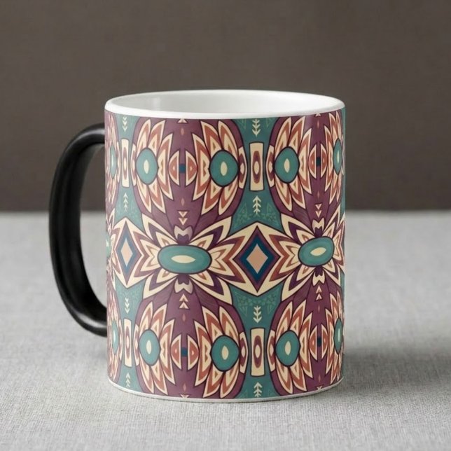 Caneca De Café Em Dois Tons Vibrações de Abacaxi Roxo (Criador carregado)