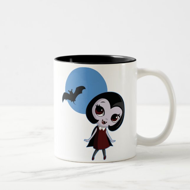 Caneca De Café Em Dois Tons Victoria o vampiro (Direita)
