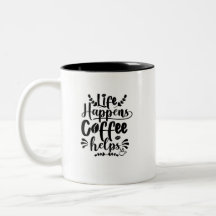 Vida Acontece Café Ajuda Mug