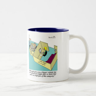 Caneca De Café Em Dois Tons Vida como um consultante do analista do negócio #