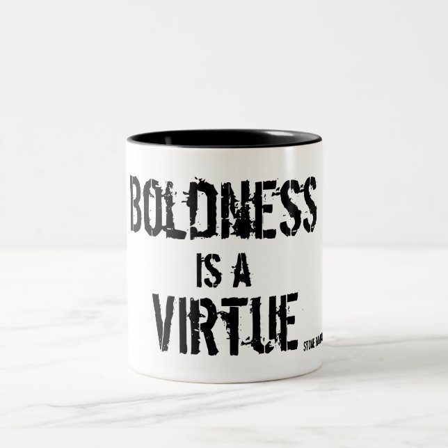 Caneca De Café Em Dois Tons Vida da cara com confiança (Centro)