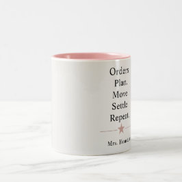 Caneca De Café Em Dois Tons Vida de Cônjuge Militar é Divertida