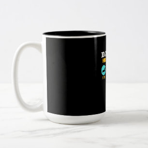 Caneca De Café Em Dois Tons Vida Engraçada Com Cão Dachshund