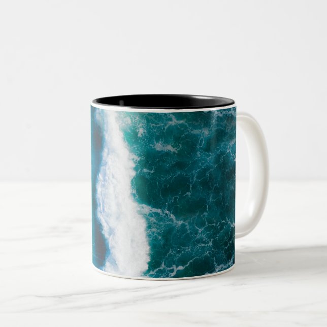 Caneca De Café Em Dois Tons Vida marinha (Frente Esquerda)