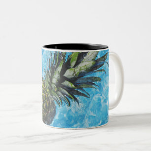 Caneca De Café Em Dois Tons Vida no Mar bonito