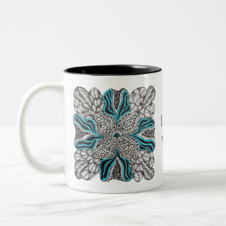 Caneca De Café Em Dois Tons Vida Personalizada é Curta Demais Para Café Ruim