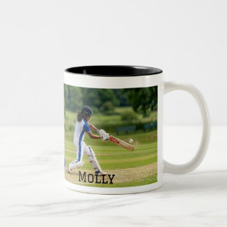 Caneca De Café Em Dois Tons Vida Personalizada que Cricket Mãe Vida Foto 