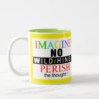 Caneca De Café Em Dois Tons Vida selvagem - IMAGEM - Animais ameaçados -