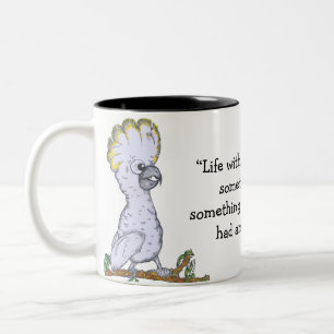 Caneca De Café Em Dois Tons "Vida sem café" Cockatoo