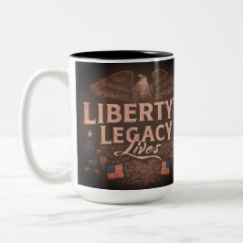 Caneca De Café Em Dois Tons Vidas Legadas da Liberdade