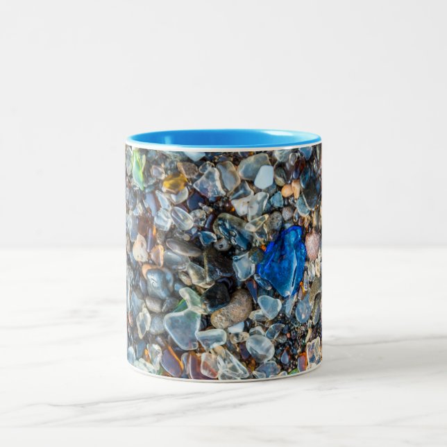 Caneca De Café Em Dois Tons Vidro do mar espumante (Centro)