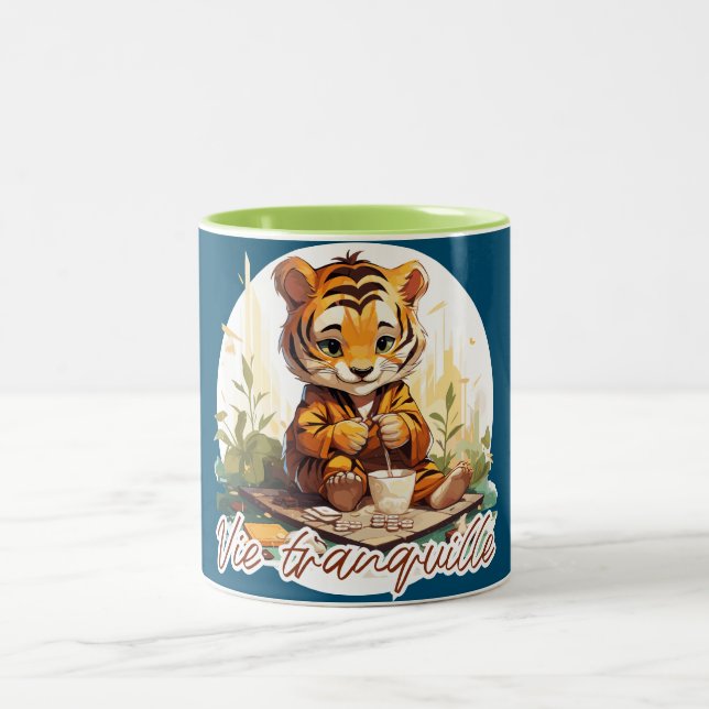 Caneca De Café Em Dois Tons Vie tranquille (Centro)