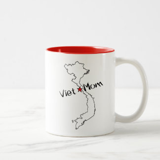 Caneca De Café Em Dois Tons Viet*Mom! Comemore a mãe de miúdos vietnamianos