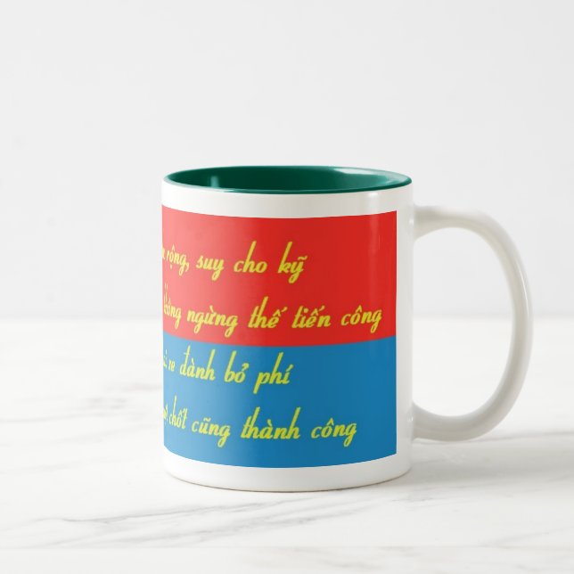 Caneca De Café Em Dois Tons Vietnam - personalizado (Direita)