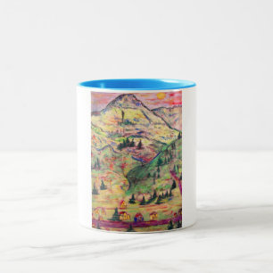 Caneca De Café Em Dois Tons vila de Colorado