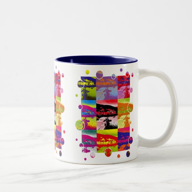 CANECA DE CAFÉ EM DOIS TONS VILAGENS DE PAREDES (Direita)