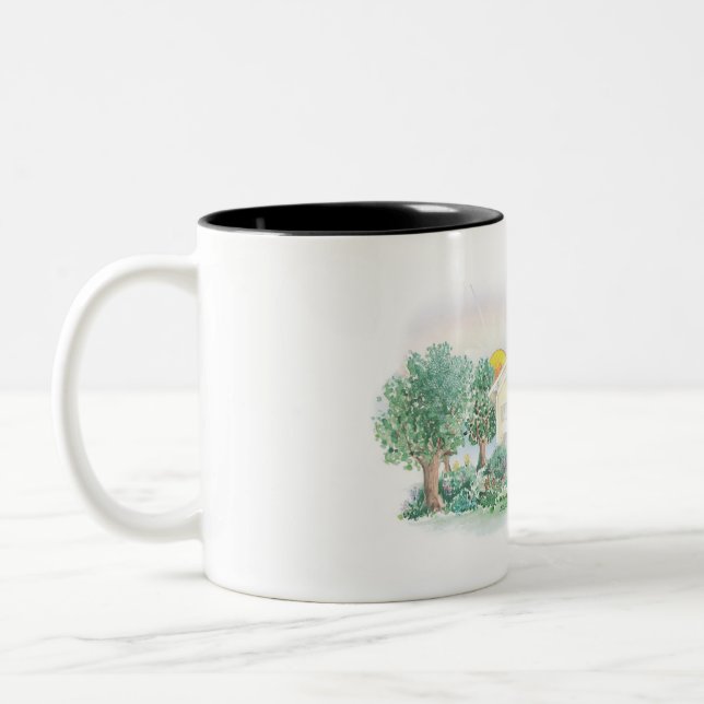 Caneca De Café Em Dois Tons Villa San Esprit® Logo (Esquerda)