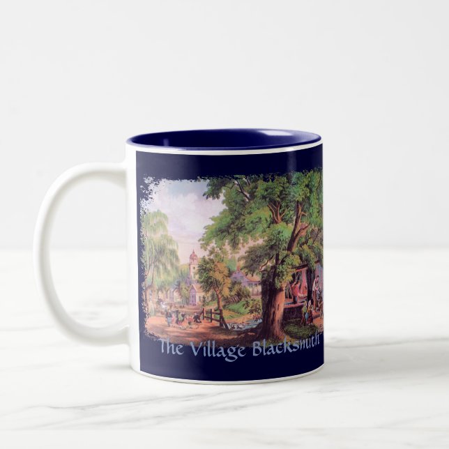 Caneca De Café Em Dois Tons Village Blacksmith Coffee Mug (Esquerda)