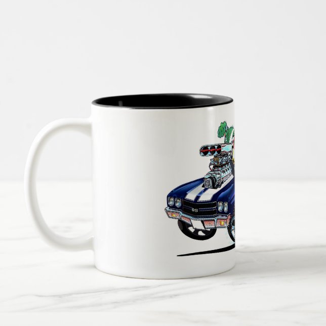 Caneca De Café Em Dois Tons Vince Crains High Octane Art, 1970 Chevelle SS (Esquerda)