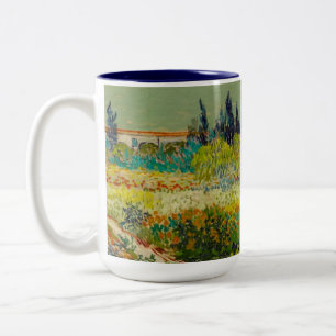 Caneca De Café Em Dois Tons Vincent Van Gogh Garden em Arles