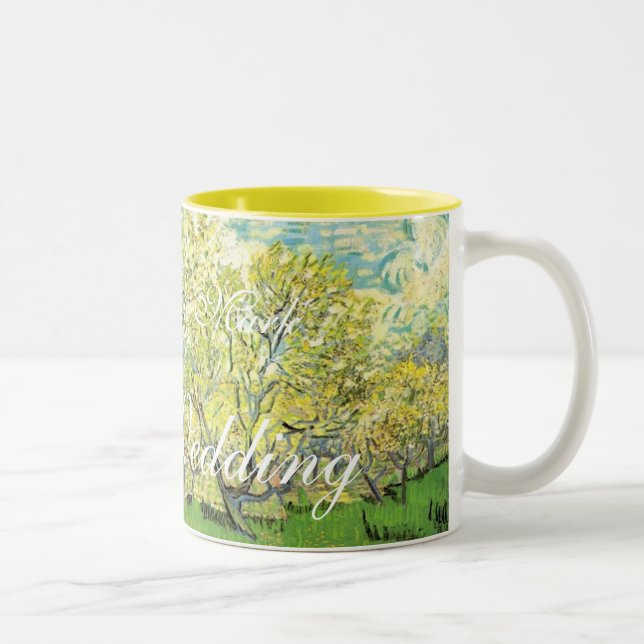 Caneca De Café Em Dois Tons Vincent van Gogh,Pomar em Flor (Direita)