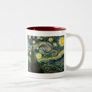 Caneca De Café Em Dois Tons Vincent van Gogh's The Starry Night (1889)
