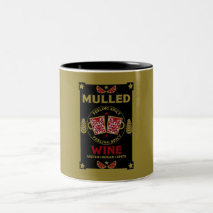 Caneca De Café Em Dois Tons Vinho Tinto Quente de Natal