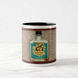 CANECA DE CAFÉ EM DOIS TONS VINTAGE ACE SHAVING LOTION BOTLE