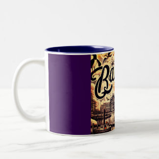 Caneca De Café Em Dois Tons  Vintage Baltimore Harbor Mug