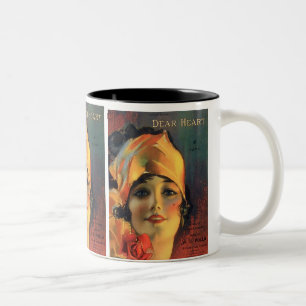 Caneca De Café Em Dois Tons Vintage caro Coração