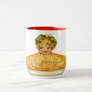 Caneca De Café Em Dois Tons Vintage Child & Pie