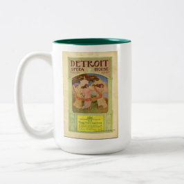 Caneca De Café Em Dois Tons Vintage Detroit Opera House