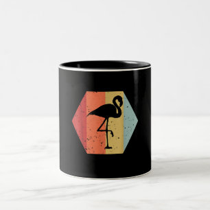 Caneca De Café Em Dois Tons Vintage Flamingo  Flamingo Lover